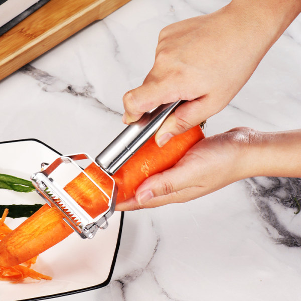 Ultra skarp rustfrit stål dobbelt julienne og grøntsagsskræller