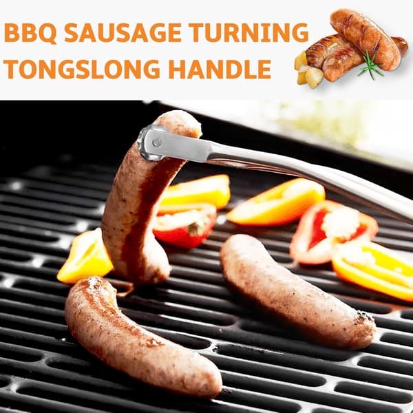 2-pakke BBQ Pølseklyper — Ideell for grilling og snuing