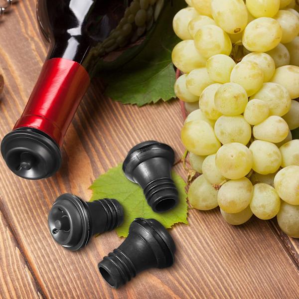 Wine Saver Concerto - Sort | 1 x Vakuumpumpe + 4 x Vakuumvin