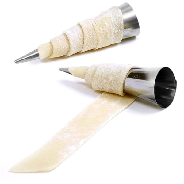 12,1*3,3cm - Dansk rustfritt stål konisk bakeriform Puffed C