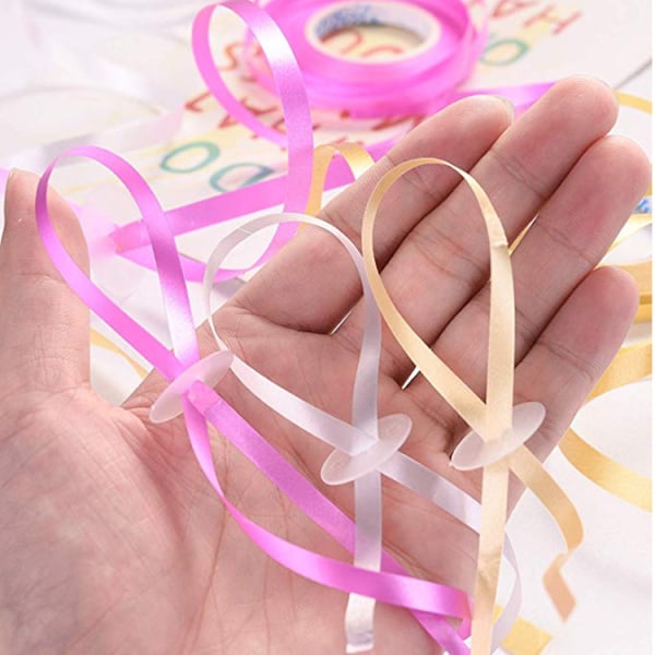 150 st knutfria ballongbandstängningsklämmor ballongband