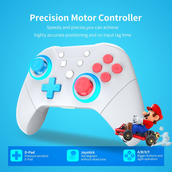 Switch Controller, Switch Pro Controller - Vaaleanharmaa Switch/L:lle