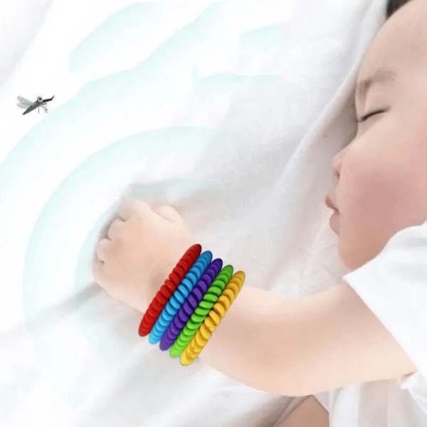 9st armband, elastiskt armband för vuxna och barn Mosqu