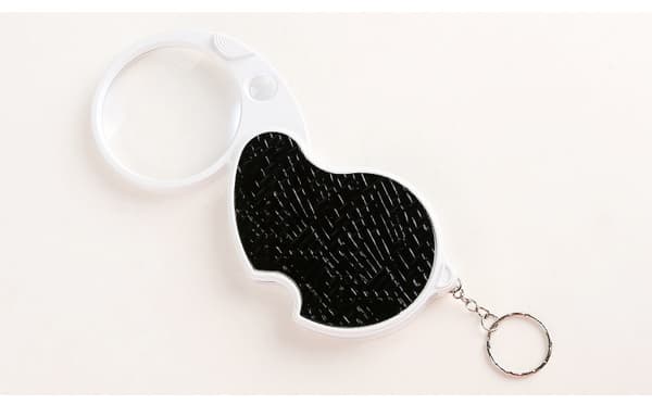 Folding Pocket Magnifying Glass med LED-lys for lesing, 5X L