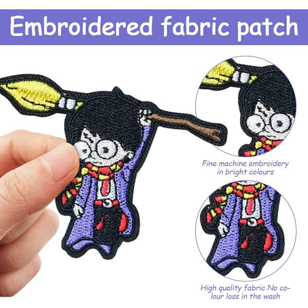 Børne sy-på patch, 27 stykker tøj patch, stryge-på patch, strygejern