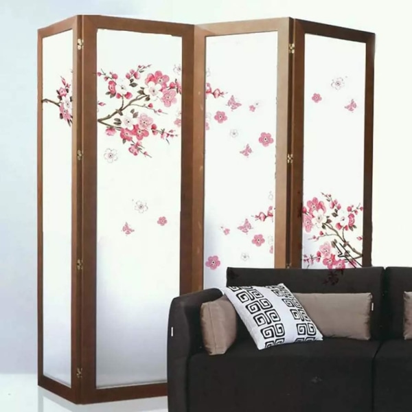 KÖRSBÄRSBLOMMAR wallstickers med fjärilar rosa röda 30*90cm