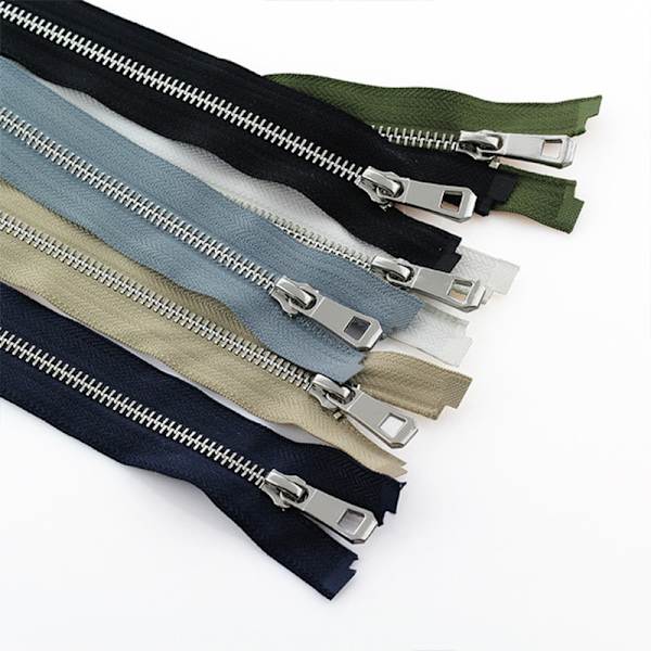 6-pack högkvalitativa 5# metallblixtlås 65 cm öppna automatiska lås