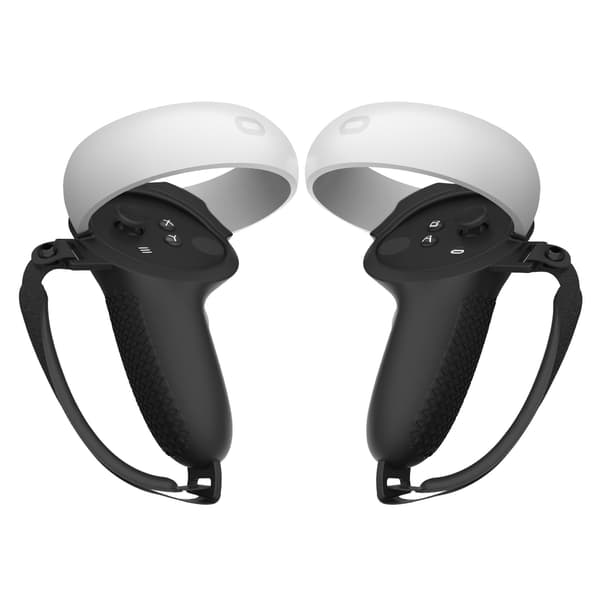 (Sort) Quest 2 Kompatibel Controller Greb, Silikone Greb Beskytter