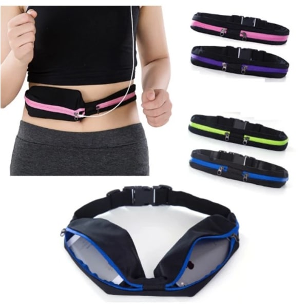 1 kpl Vihreä Urheiluvö / Fanny Pack Lenkkeilyyn tai Treeniin