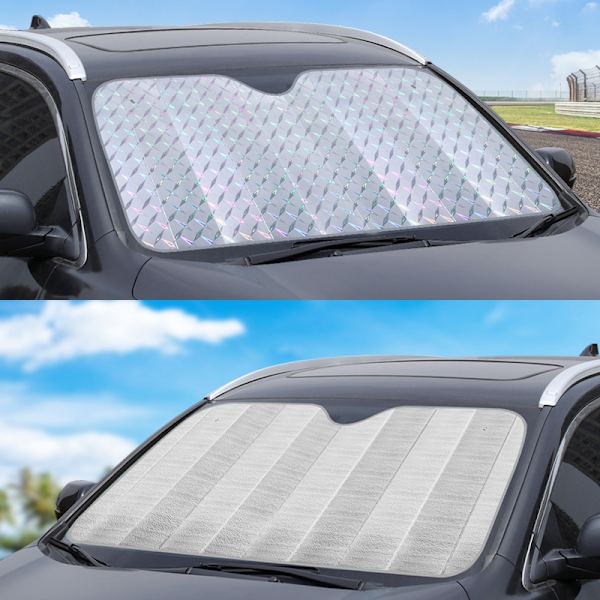 Solskydd för bilens framruta, tjockt lasersolskydd, sommarsolskydd - R-3921 140*70cm