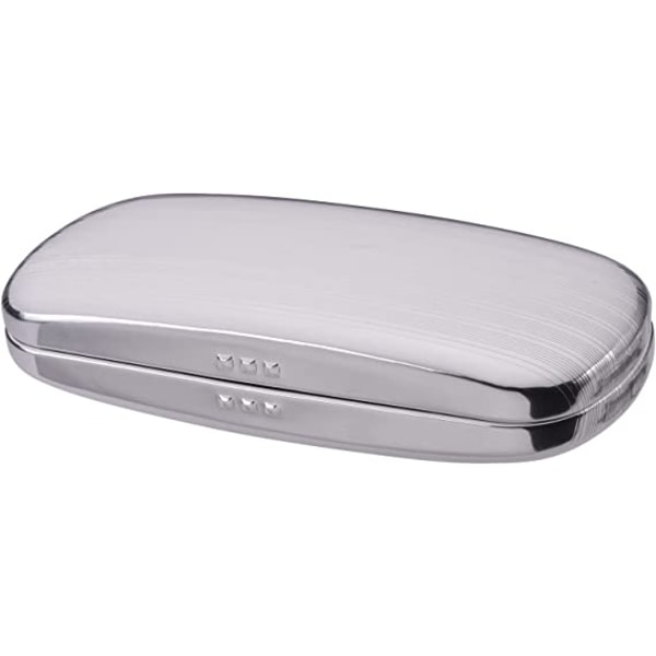 Sunglasses Case Striped Aluminum Hard Shell Metal Spectacles Box