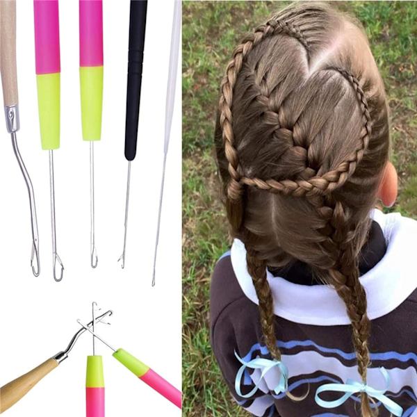 Set med 5 stickningsverktyg med tabKnitting-tillbehör