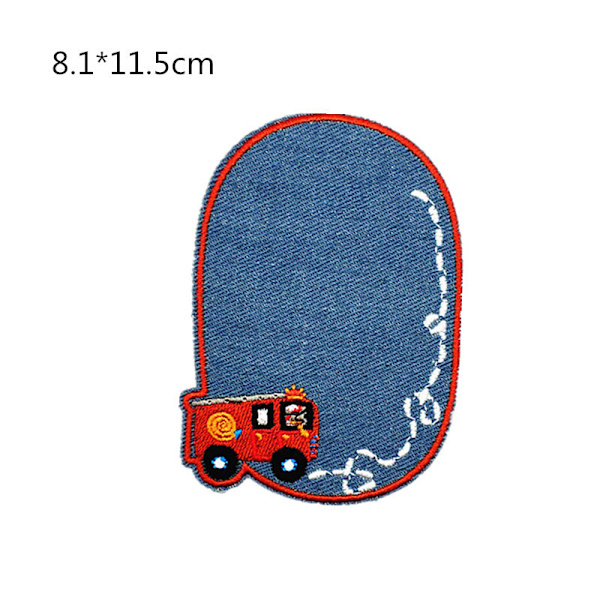 13 kpl Denim-kangas Kirjonta Tarroja Sarjakuva Polvi Tarroja Vaatteet