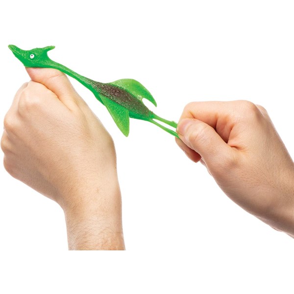 Utdragbara flygande dinosaurier (set om 4, blandade färger) - perfekt som en