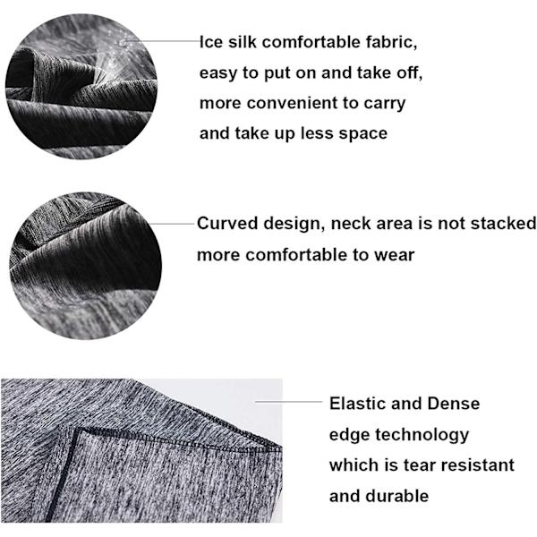 Unisex Elastisk Halsvarmer, Rørformet Halsvarmer Hurtigtørrende Solcreme