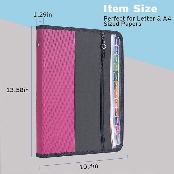 13 Pocket Expanding File Folder With Sticky Labels, Accordio