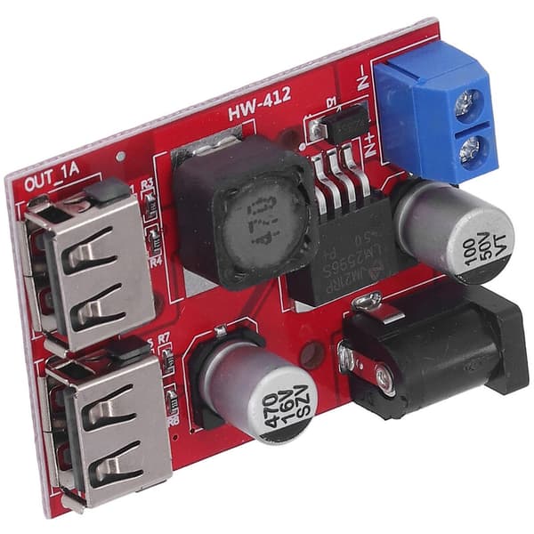 (Med kabel) Solcelle Laderegulering Tavle Spenningsregulator USB Krets