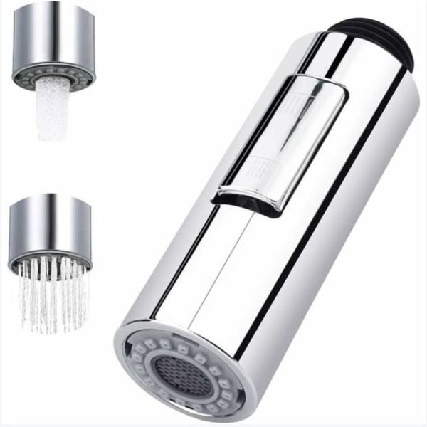 Piece Pull Out Spray Kran 2 lägen Kökskran Pull Out Köks Sprayer Ersättning Duschhuvud Plast Badrum Köks Duschhuvud
