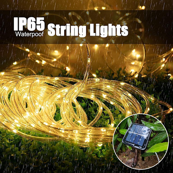 Solcellsrep 40FT 100L IP65 vattentät utomhus LED koppar