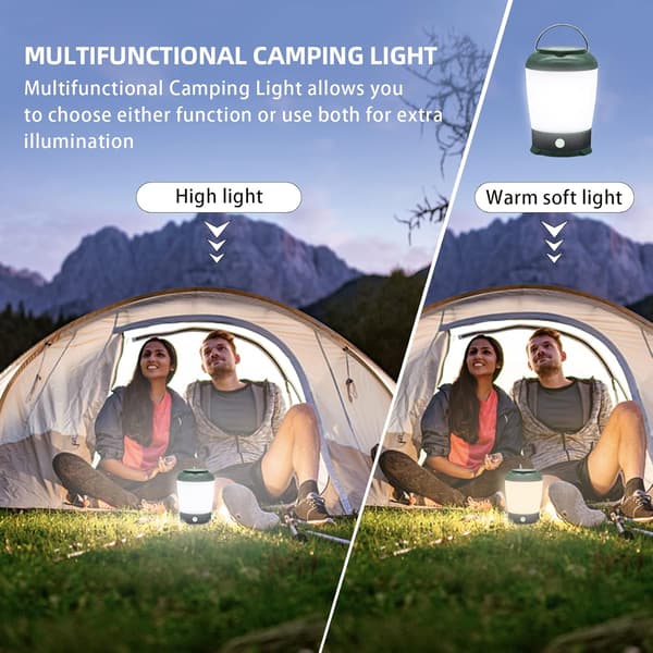 Oppladbare campinglys LED campinglanterne hængende teltlampe