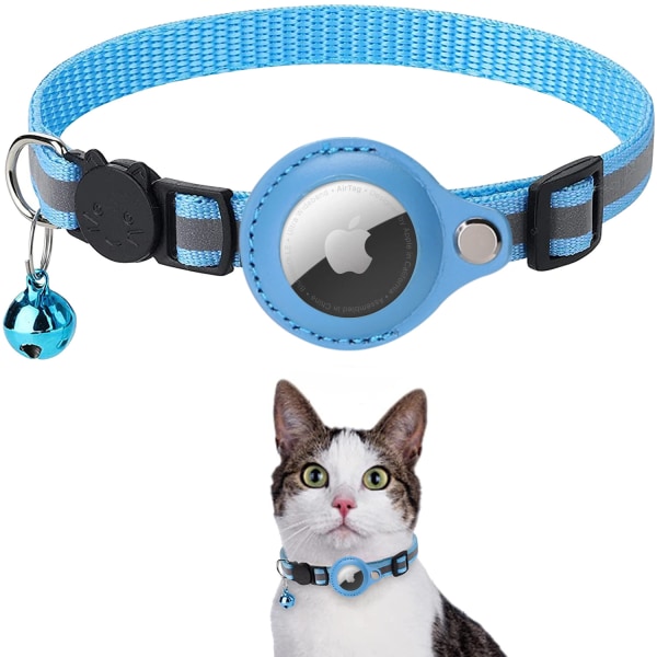 AirTag Cat Collar, tillbehör kompatibelt med Apple AirTag（AirTag