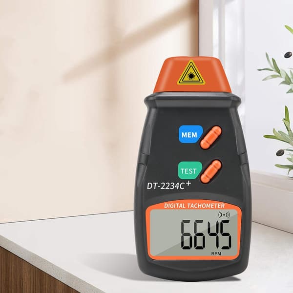 1 stk. Miniature Laser-tachometer LCD-display Berøringsfri Tachometer