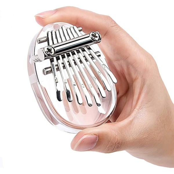 1 stk. (klar dråbe) 8-nøgle kalimba, Limba, børneinstrument, fingerklaver