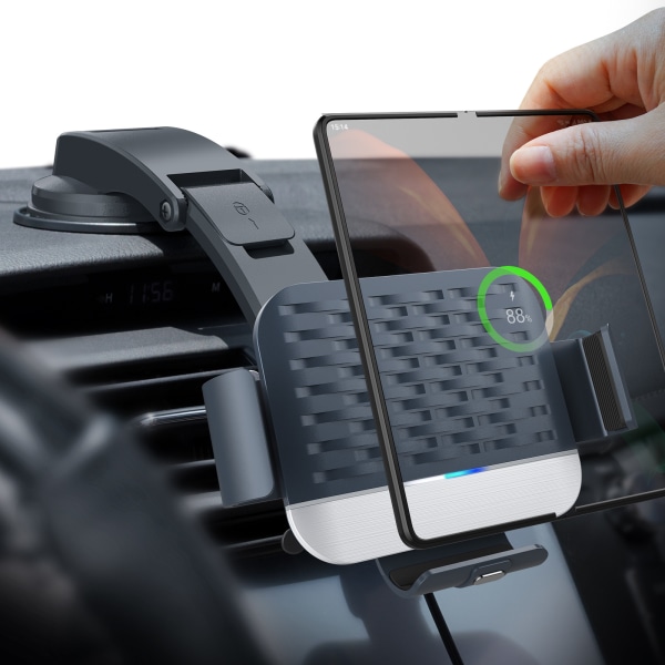 S10kc Samsung vikskärm hopfällbar bil trådlös laddare telefon hol