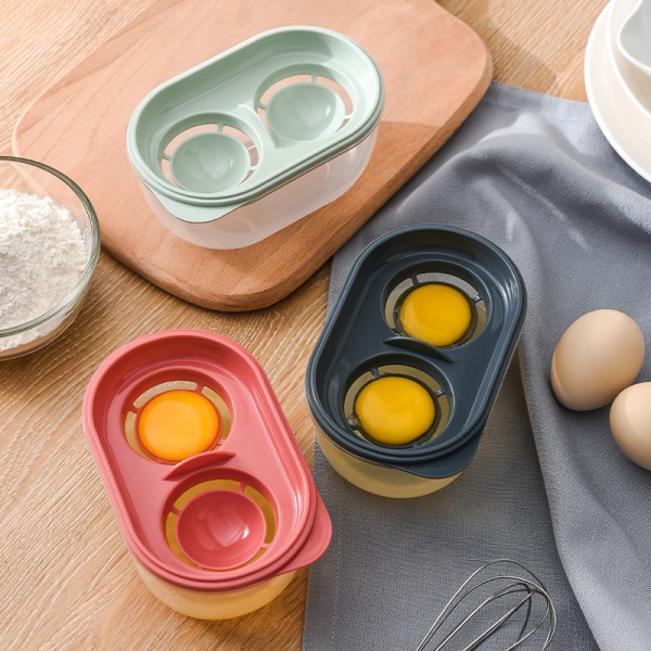 Grön äggula separator, äggvita separator verktyg kök