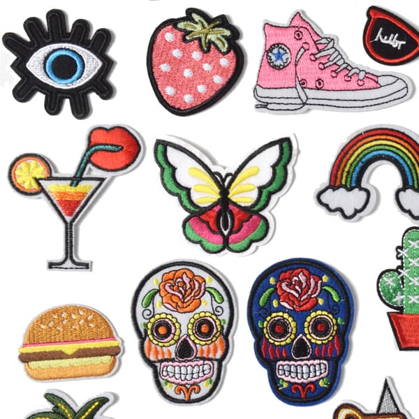 Patch 32PCS Assorterede Styles Broderede Sy På/Stryg På Patches A