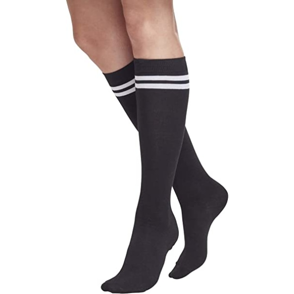 Klassiske sokker med sort sål og hvide tremmer, Urban Classic Univ