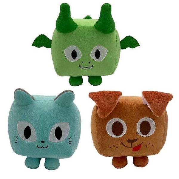 3 Pieces Big Games Cat Plush Pet Simulator X Stuffed Doll Toys