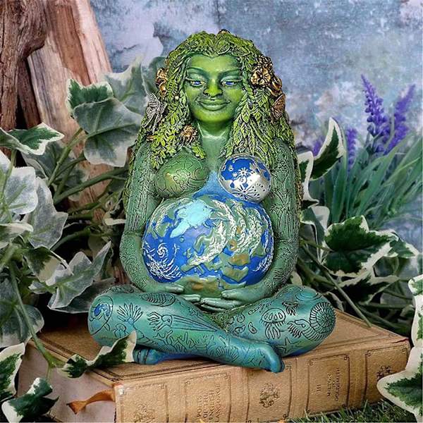 Moder Jord Statue, Gaia Statue Moder Jord Natur Resin F