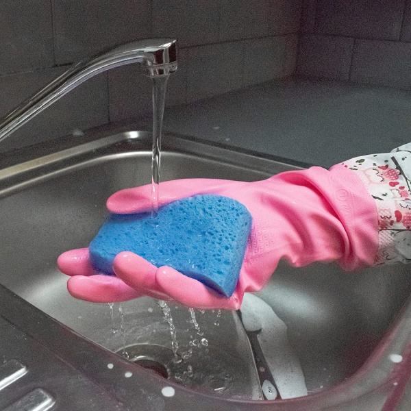 Pitkät kumiset lampi- ja viemärihanskat - kotitalous- ja puutarhatyöt,