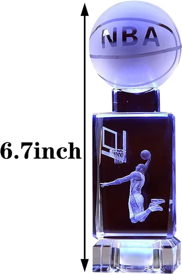 Nattlampor för sovrum - Harden Dunk 3D NBA-korg