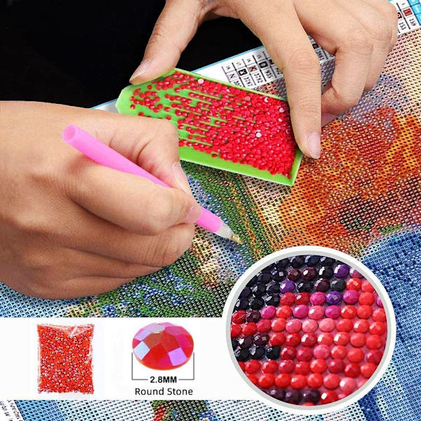 Mario Bros Diamond Painting Kit til boligindretning DIY 5D Full Diamo