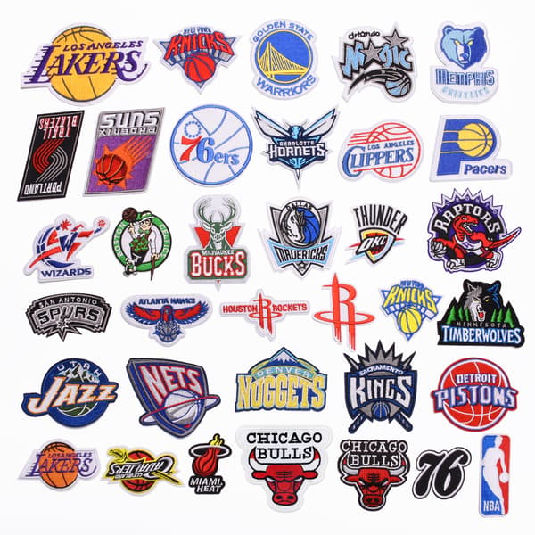 35 stk. basketball hold logo broderi patch computer