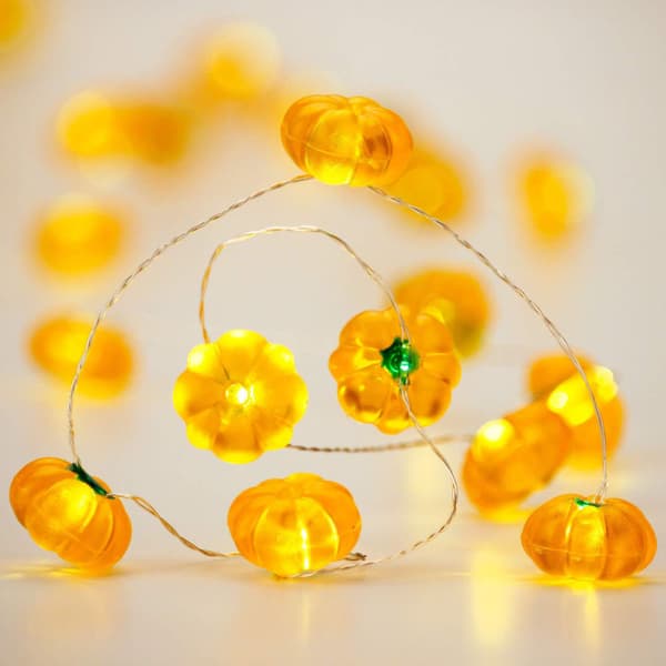 Halloween Lys 3D Jack-o-Lantern 13ft 40 LED'er Græskar Lyskæde