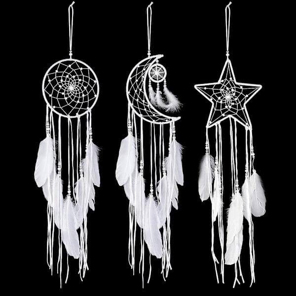 3 kappaletta Unelma-amuletit Aurinko Kuu Tähti Design Perinteinen Käsityö