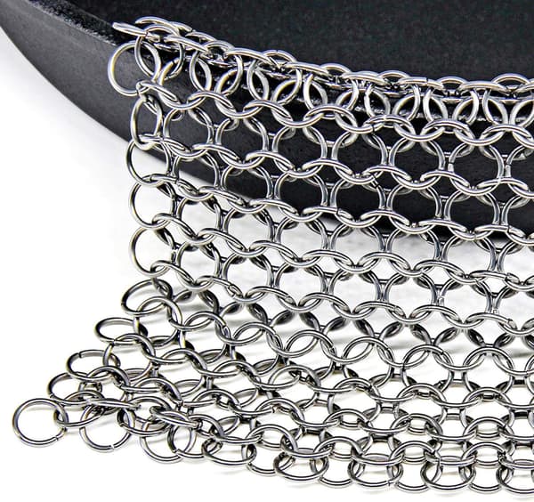 Mesh Svamp Rustfritt Stål Svamp Stål Grytebørste (L (21x21cm))