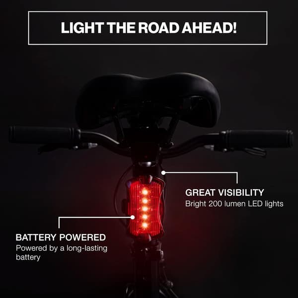 Cykellys Sæt - BATTERIDRIVEN - Super Lys for og bag L