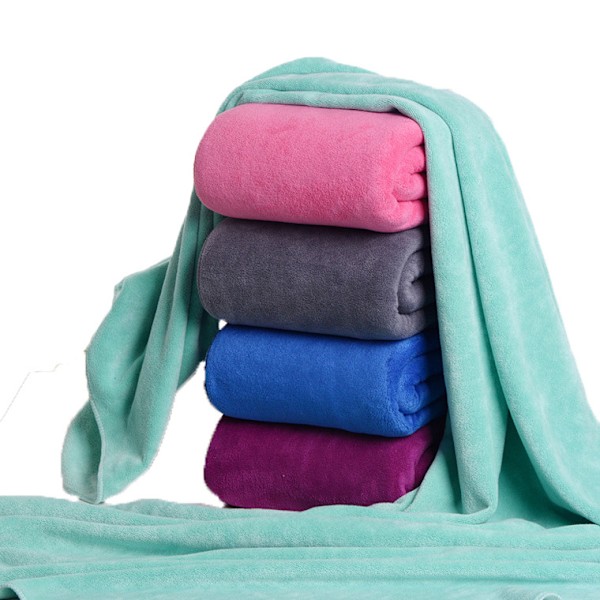 Mikrofiber Sport Handduk - 80x180 cm (Blå)