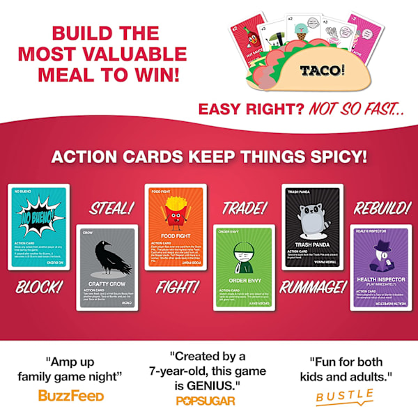 Taco vs Burrito Strategisk Familievenlig Solitaire Spil til