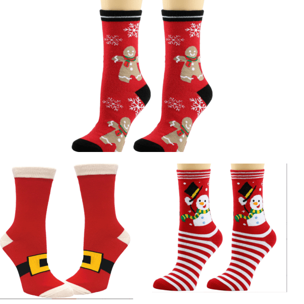 3 par julesokker Nye sokker for herre og dame C