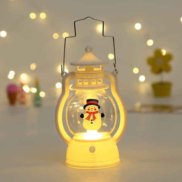 Jul LED-lykta Ljus Batteridriven Julgran