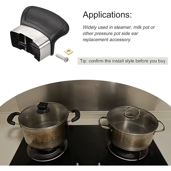 Pot Side Handle Replacement Pan Steamer Sauce Pot Ear Handle Sin