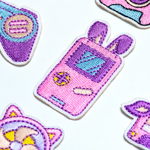 12 broderte DIY-produsenter lapp klær lapp broderi e