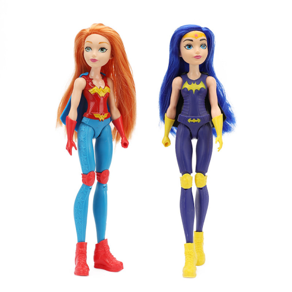 Blåt hår tegnefilm superhelt Wonder Woman Supergirl Barbie Doll Gi