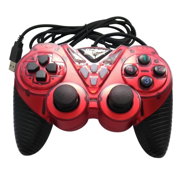 USB Wired Game Controller Gamepad Joypad Double Vibration fo