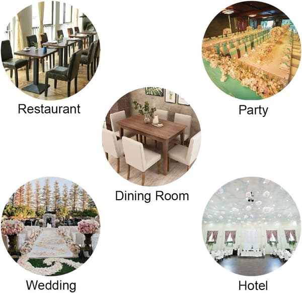 4-delars stolskydd, universellt restaurangsoffoverdrag, stretch Ly